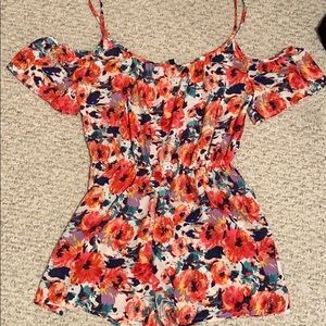 NWT cold shoulder romper